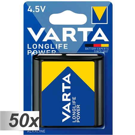 50x1 Varta Longlife Power 3 LR 12 4,5V-Block VPE Master box