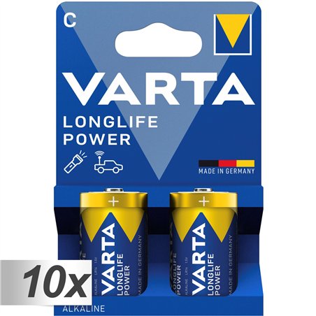 10x2 Varta High Energy Baby C LR 14            PU Inner box