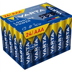 1x24 Varta Longlife Power AAA LR 3 Cube Pack24