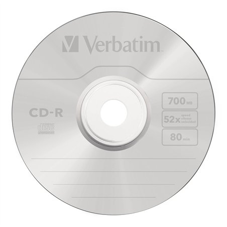 1x50 Verbatim Data Life Plus CD-R 80, 52x Speed, Spindel