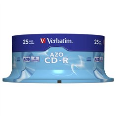 1x25 Verbatim Data Life Plus CD-R 80, 52x Speed, Spindel 2