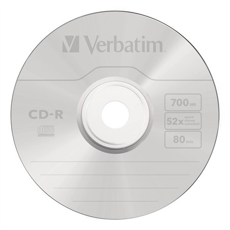1x25 Verbatim Data Life Plus CD-R 80, 52x Speed, Spindel