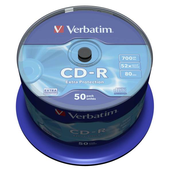 1x50 Verbatim Data Life CD-R 80 52x Speed, ExtraProtection