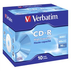 1x10 Verbatim CD-R 90 / 800MB JC 48x Speed, ExtraProtection