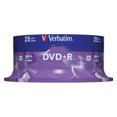 1x25 Verbatim DVD+R 4,7GB 16x Speed, opaco argento 2