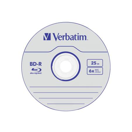 1x5 Verbatim BD-R Blu-Ray 25GB 6x Speed Jewel custodia