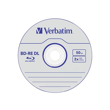 1x5 Verbatim BD-RE Blu-Ray 50GB 2x Speed, bianco blu  Surface JC