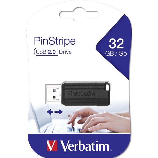 Verbatim Store n Go         32GB Pinstripe USB 2.0 nero     49064