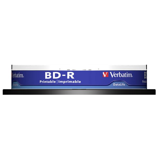 1x10 Verbatim BD-R Blu-Ray 25GB 6x Speed DL Wide Printable CB