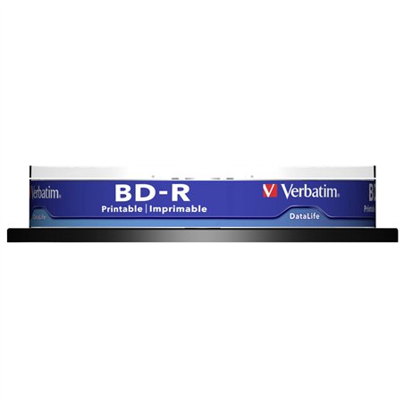 1x10 Verbatim BD-R Blu-Ray 25GB 6x Speed DL Wide Printable CB