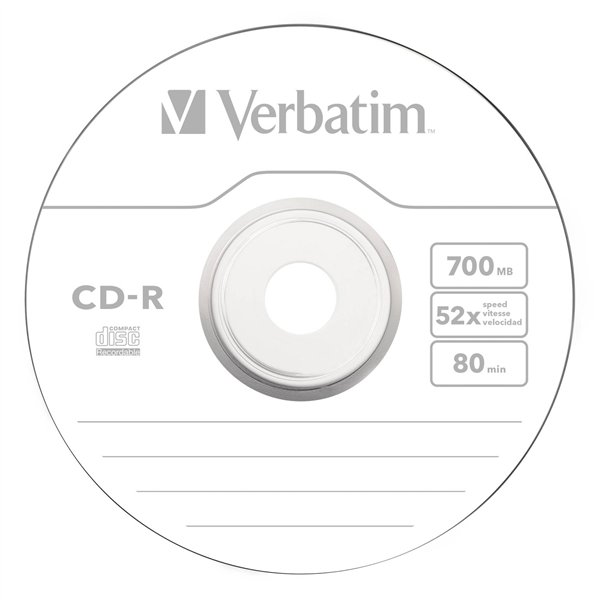 1x10 Verbatim CD-R 80 / 700MB 52x Speed Extra Protection CB