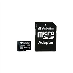 Verbatim microSDHC          16GB Class 10 UHS-I incl adatt. 44082 2