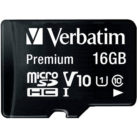 Verbatim microSDHC          16GB Class 10 UHS-I incl adatt. 44082