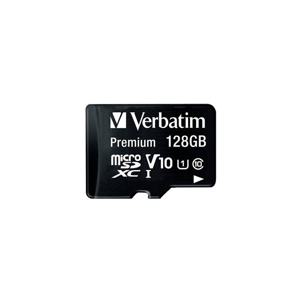 Verbatim microSDXC         128GB Class 10 UHS-I incl adatt. 44085