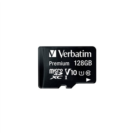 Verbatim microSDXC         128GB Class 10 UHS-I incl adatt. 44085