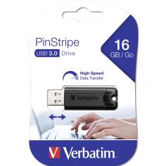 Verbatim Store n Go         16GB Pinstripe USB 3.0 nero    49316