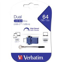 Verbatim Store n Go         64GB Dual Drive USB 3.0 / USB C