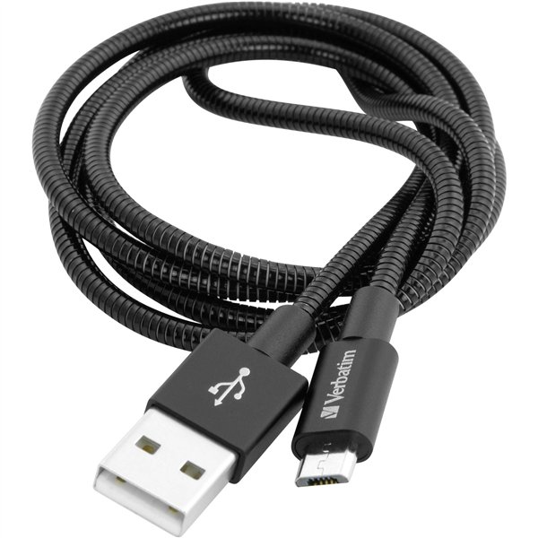 Verbatim Micro USB cavo 100cm ricar. e sincr. nero, inox