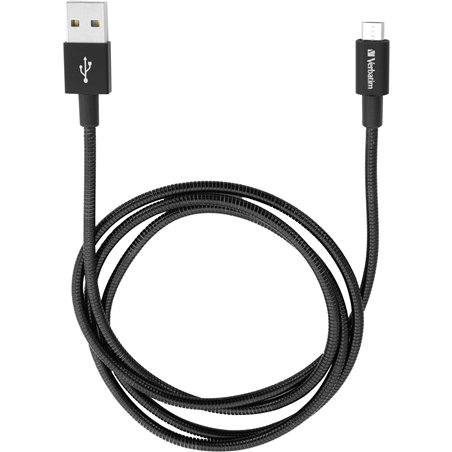 Verbatim Micro USB cavo 100cm ricar. e sincr. nero, inox
