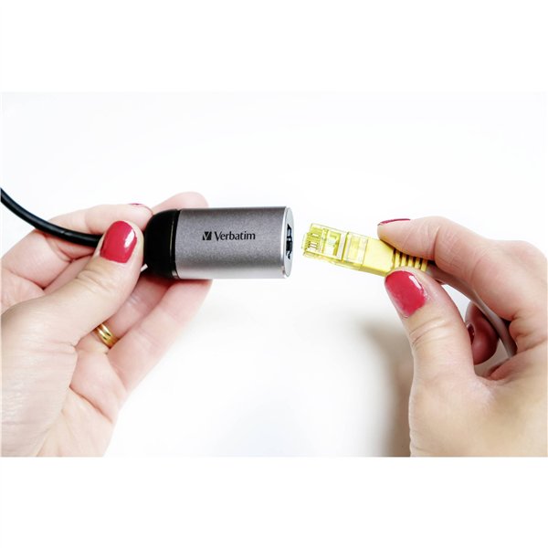 Verbatim USB-C auf Gigabit Ethernet Adapt. Kabel 10cm 49146