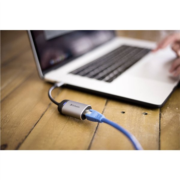 Verbatim USB-C auf Gigabit Ethernet Adapt. Kabel 10cm 49146