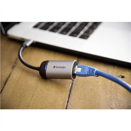 Verbatim USB-C auf Gigabit Ethernet Adapt. Kabel 10cm 49146