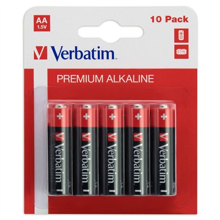 1x10 Verbatim batterie alcaline Mignon AA LR 06            49875