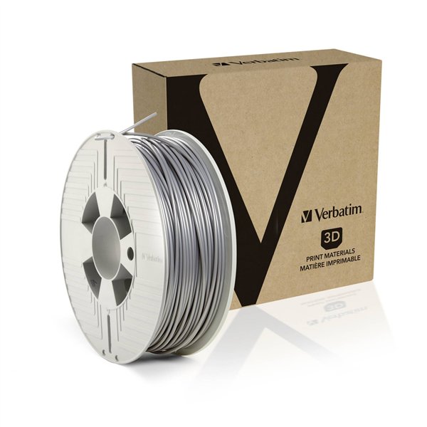Verbatim 3D Printer Filament PLA 2,85 mm 1 kg silver/grigio metal