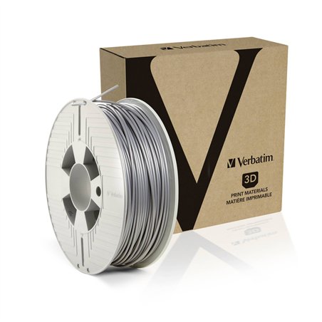 Verbatim 3D Printer Filament PLA 2,85 mm 1 kg silver/grigio metal