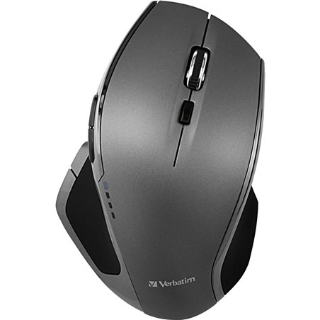 Verbatim Wireless Desktop Mouse Deluxe 8 pulsanti LED blu  49041