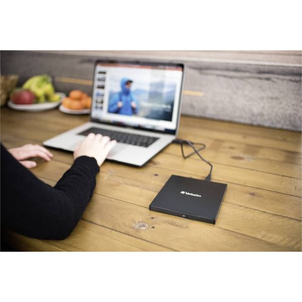 Verbatim Slimline master. CD/DVD ReWriter USB-C            43886