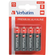 1x8 Verbatim batterie alcaline Mignon AA LR6              49503