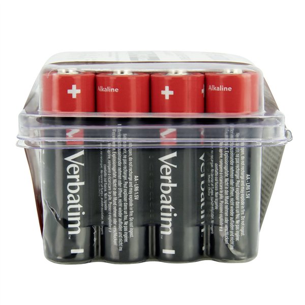 1x24 Verbatim batterie alcaline Mignon AA LR6              49505