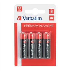 1x4 Verbatim Alkaline Batterie Mignon AA LR6