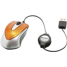 Verbatim Go Mini mouse ottico da viaggio arancio vulcanico  49023