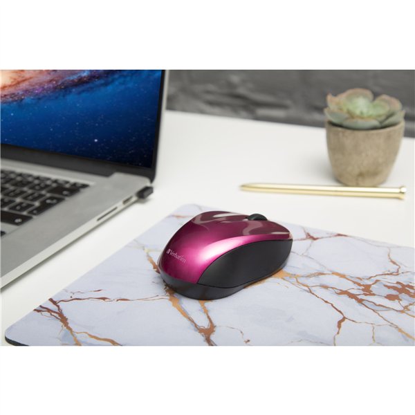 Verbatim Go Nano Wireless Mouse rosa intenso         49043