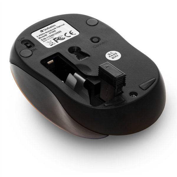 Verbatim Go Nano Wireless Mouse arancio vulcanico    49045
