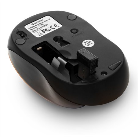 Verbatim Go Nano Wireless Mouse arancio vulcanico    49045