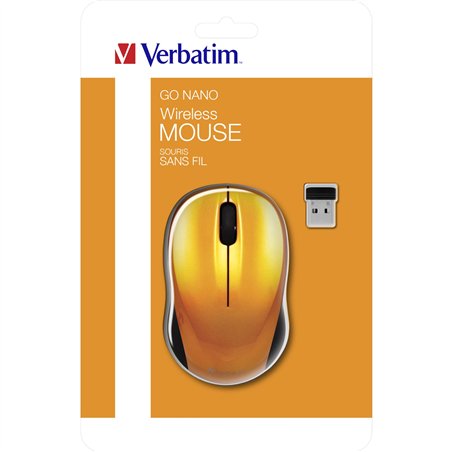 Verbatim Go Nano Wireless Mouse arancio vulcanico    49045
