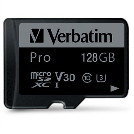 Verbatim microSDXC Pro     128GB Class 10 UHS-I incl adatt.