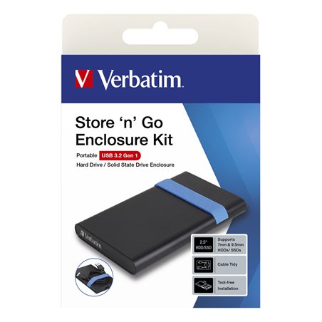 Verbatim Secure Enclosure Set Keypad Access 2,5  USB 3.2 Gen 1