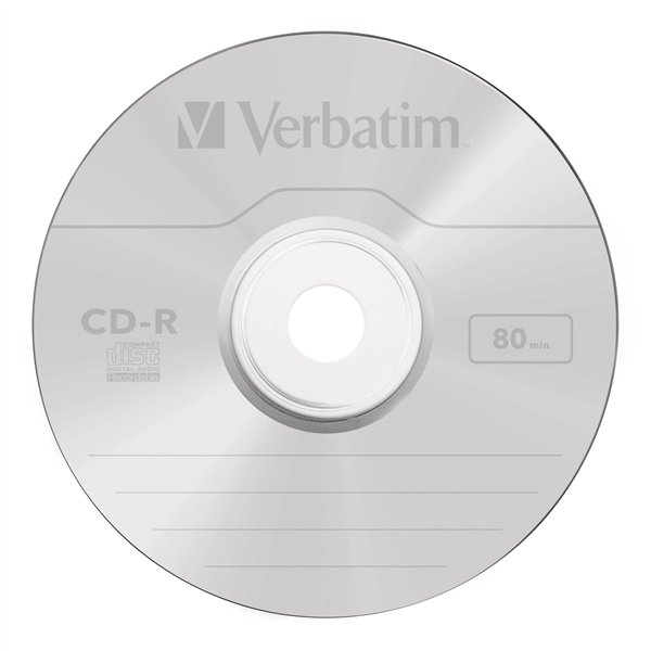 1x10 Verbatim CD-R 80 / 700MB Audio Color  Live it  Jewel Case