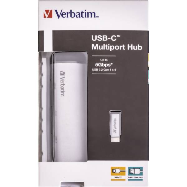 Verbatim USB-C Multiport Hub Four Port USB 3.2 Gen 1