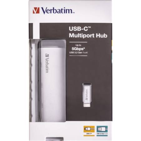 Verbatim USB-C Multiport Hub Four Port USB 3.2 Gen 1