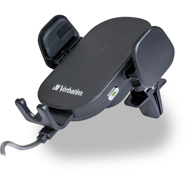 Verbatim Fast Qi Fast Wireless Car caricabatt. USB-C 15W FWC-01