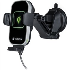 Verbatim Fast Qi Fast Wireless Car caricabatt. USB-C 15W FWC-02