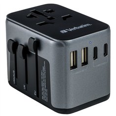 Verbatim adatt.viagg.univ.UTA-03 USB-C 30W 2xUSB-C 2xUSB-A  49545