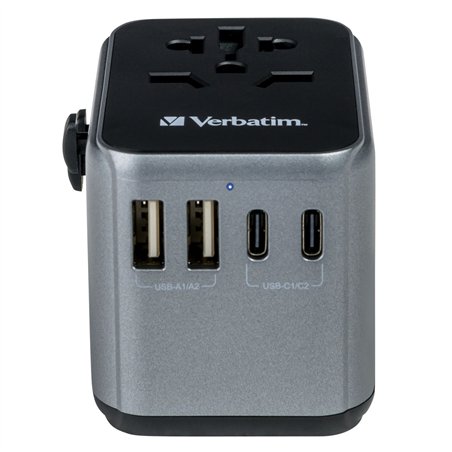 Verbatim adatt.viagg.univ.UTA-03 USB-C 30W 2xUSB-C 2xUSB-A  49545