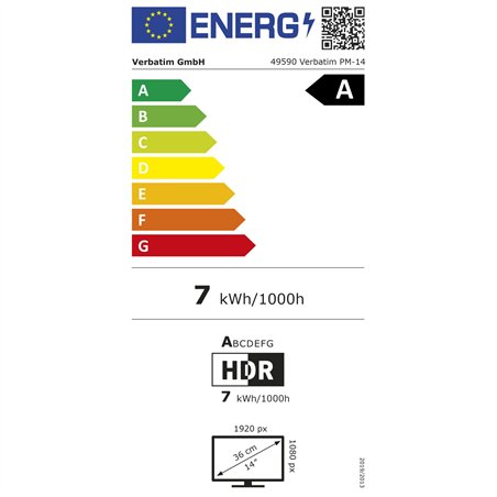 Verbatim PM-14 Full HD monitor portatile