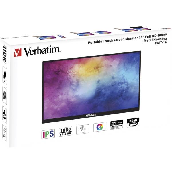 Verbatim PMT-14 touchscreen monitor portatile